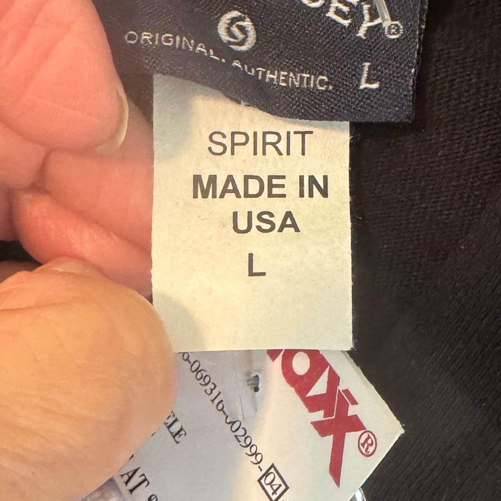 NWT Black Spirit Jersey Hoodie w/Los Angeles Lettered Across Back & Shoulders - Picture 8 of 9